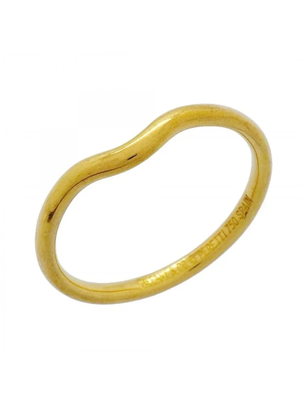 Tiffany & Co Ring Curved Band 18k Yellow Gold